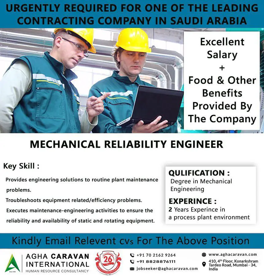 Urgently Required for the Leading contracting Company in Saudi Arabia