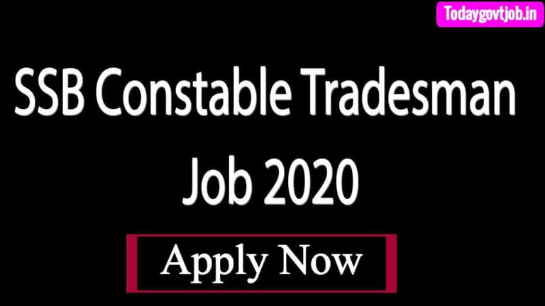 SSB Constable Tradesman 