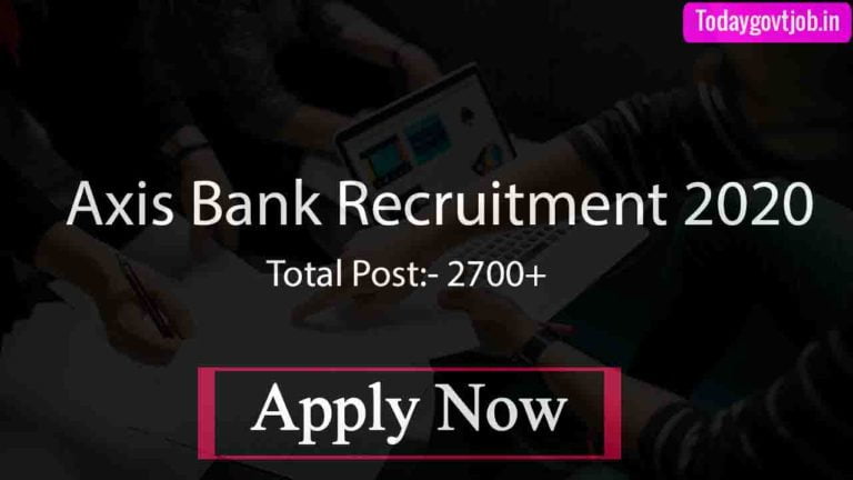 Axis Bank Recruitment 2020