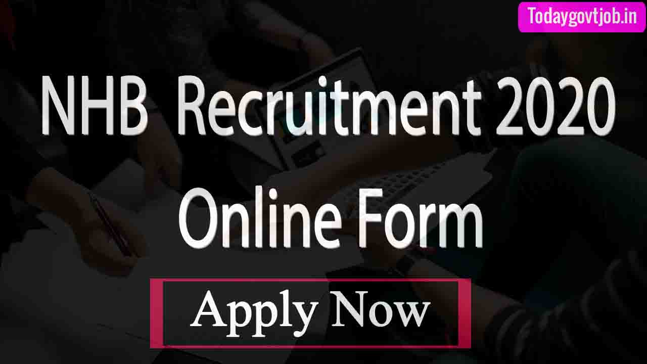 NHB Recruitment 2020 Online Form - Apply Now