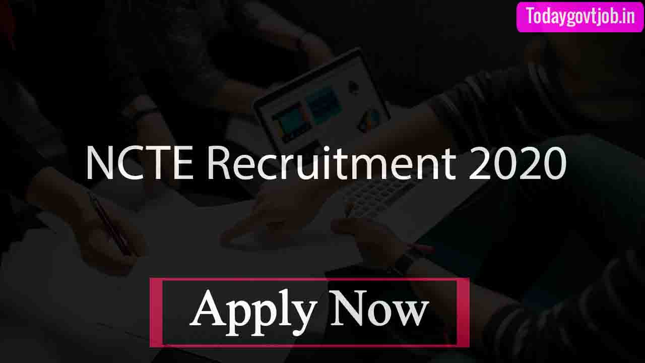 ncte recruitment 2020