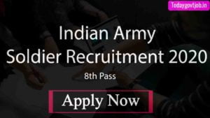 Indian Army Soldier Recruitment 2020