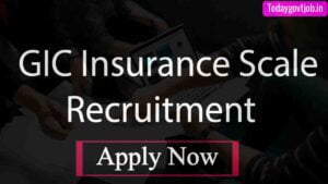 GIC Insurance Scale I Recruitment 2021