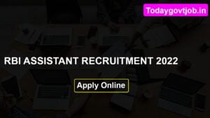 RBI Assistant Recruitment 2022