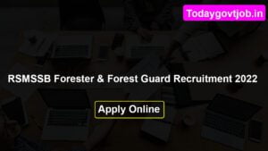 RSMSSB Forester And Forest Guard Recruitment 2022