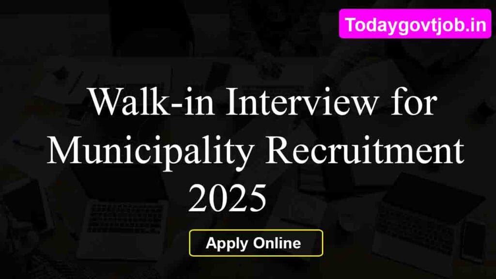 Walk-in Interview for Municipality Level Assistant Accountant under PM-POSHAN Scheme 1 Walk-in Interview for Municipality Level Assistant Accountant under PM-POSHAN Scheme