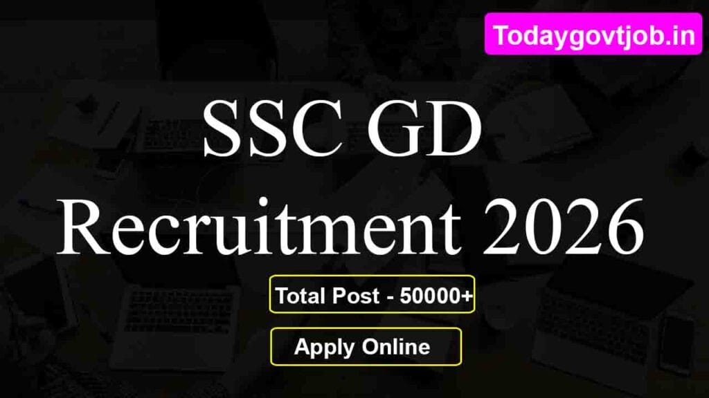 SSC GD কনস্টেবল নিয়োগ ২০২৬ – ৫০,০০০+ পদ 1 ssc gd recruitment 2026